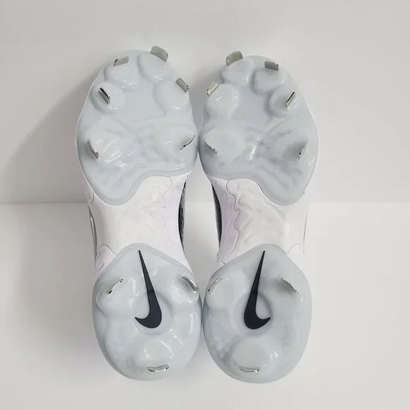 NEW Nike Alpha Huarache Elite 4 Mid Baseball Cleats FD2744-101 Size 8 White Blac - Picture 6 of 7